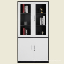 Swing glass door display metal filing cabinet